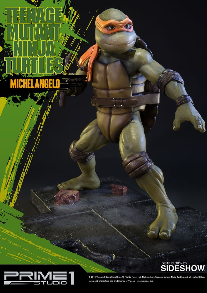 Classic 1990 TMNT Michelangelo - Teenage Mutant Ninja Turtle Michelangelo Statue Prime 1 902720 02