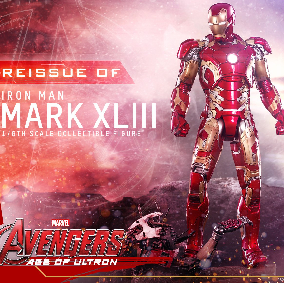 HT 1/6S Die Cast Iron Man Mark 43 Reissue